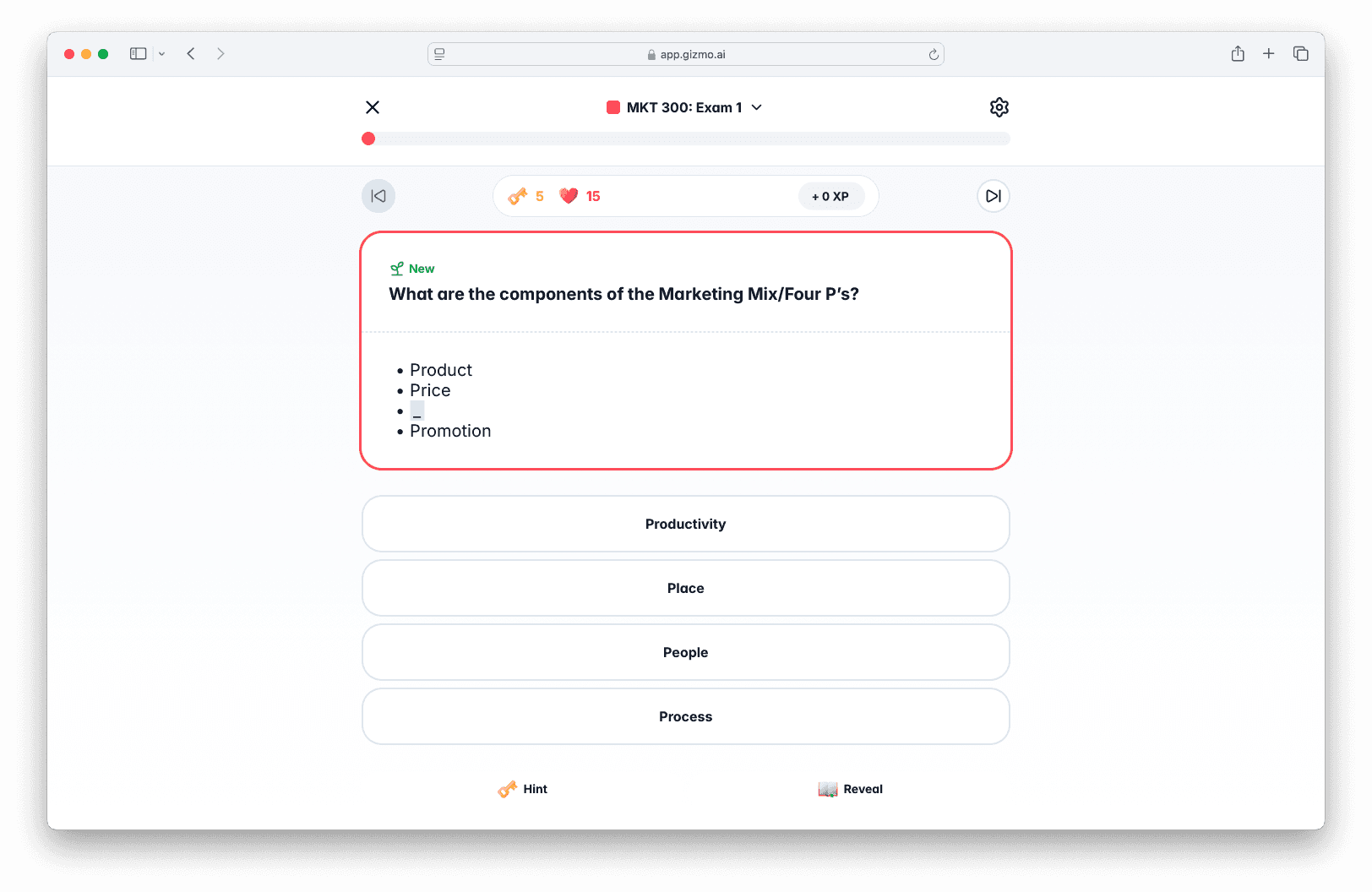 Gizmo platform screenshot