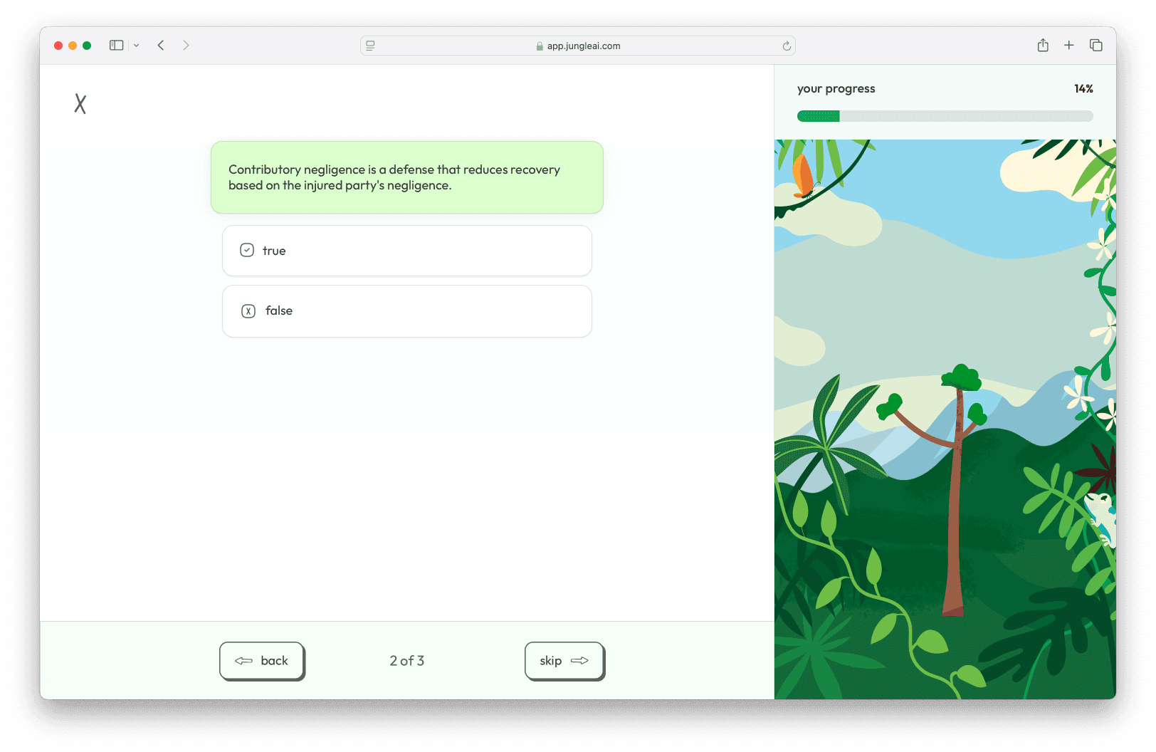 Jungle AI platform screenshot